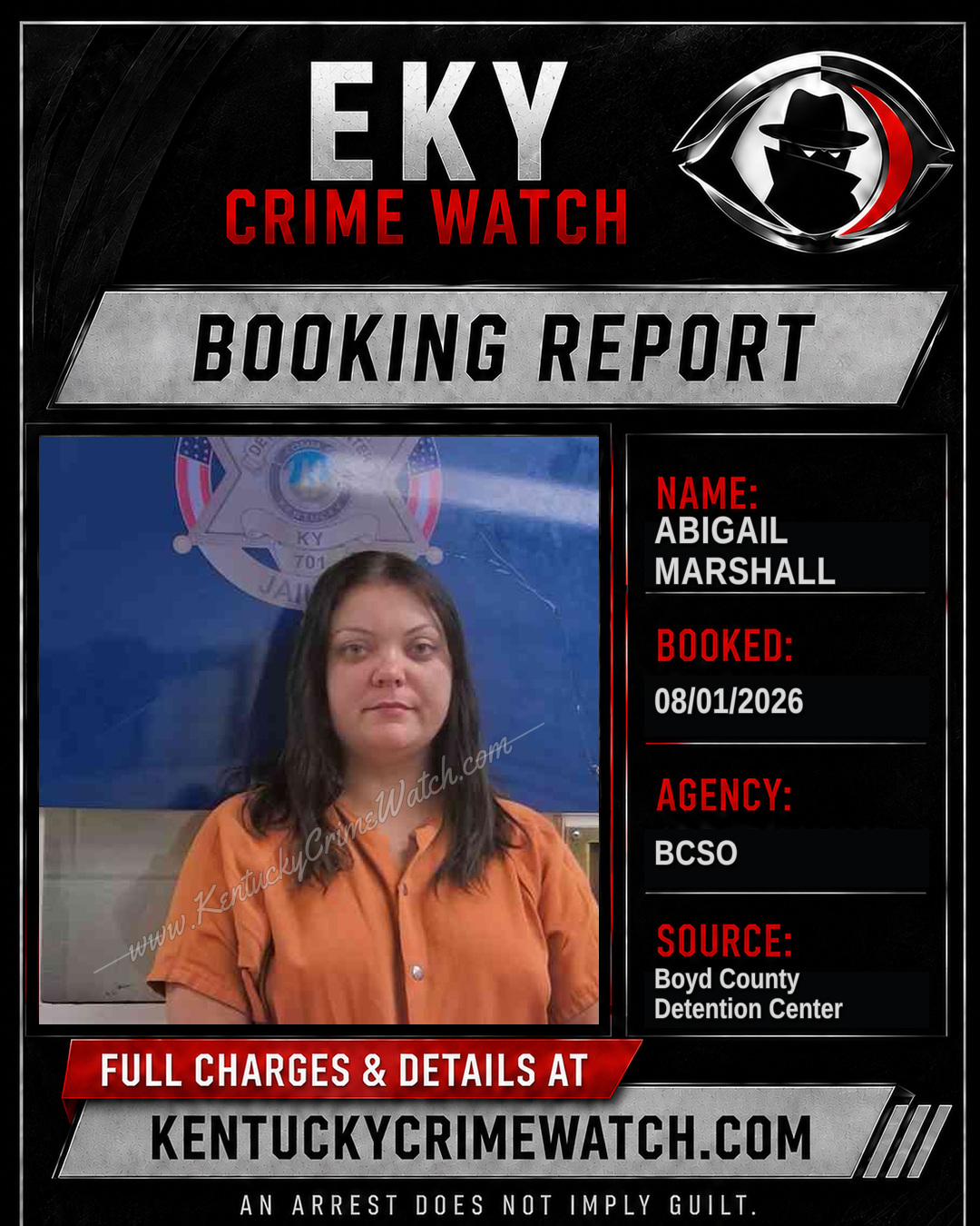 ABIGAIL MARSHALL booking image