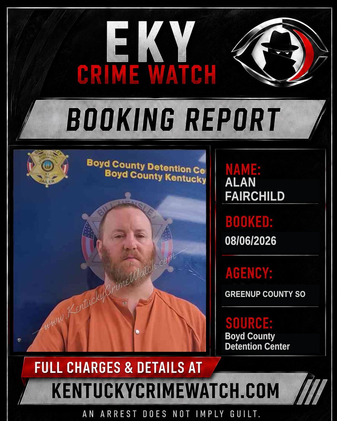 ALAN FAIRCHILD booking image