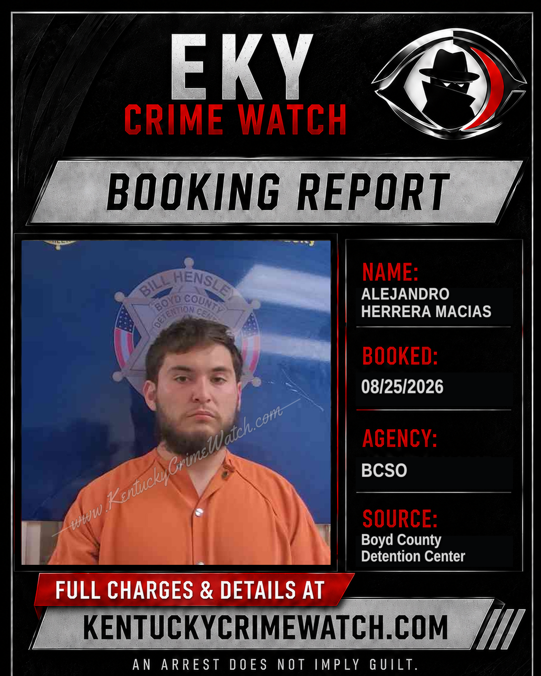 ALEJANDRO HERRERA MACIAS booking image