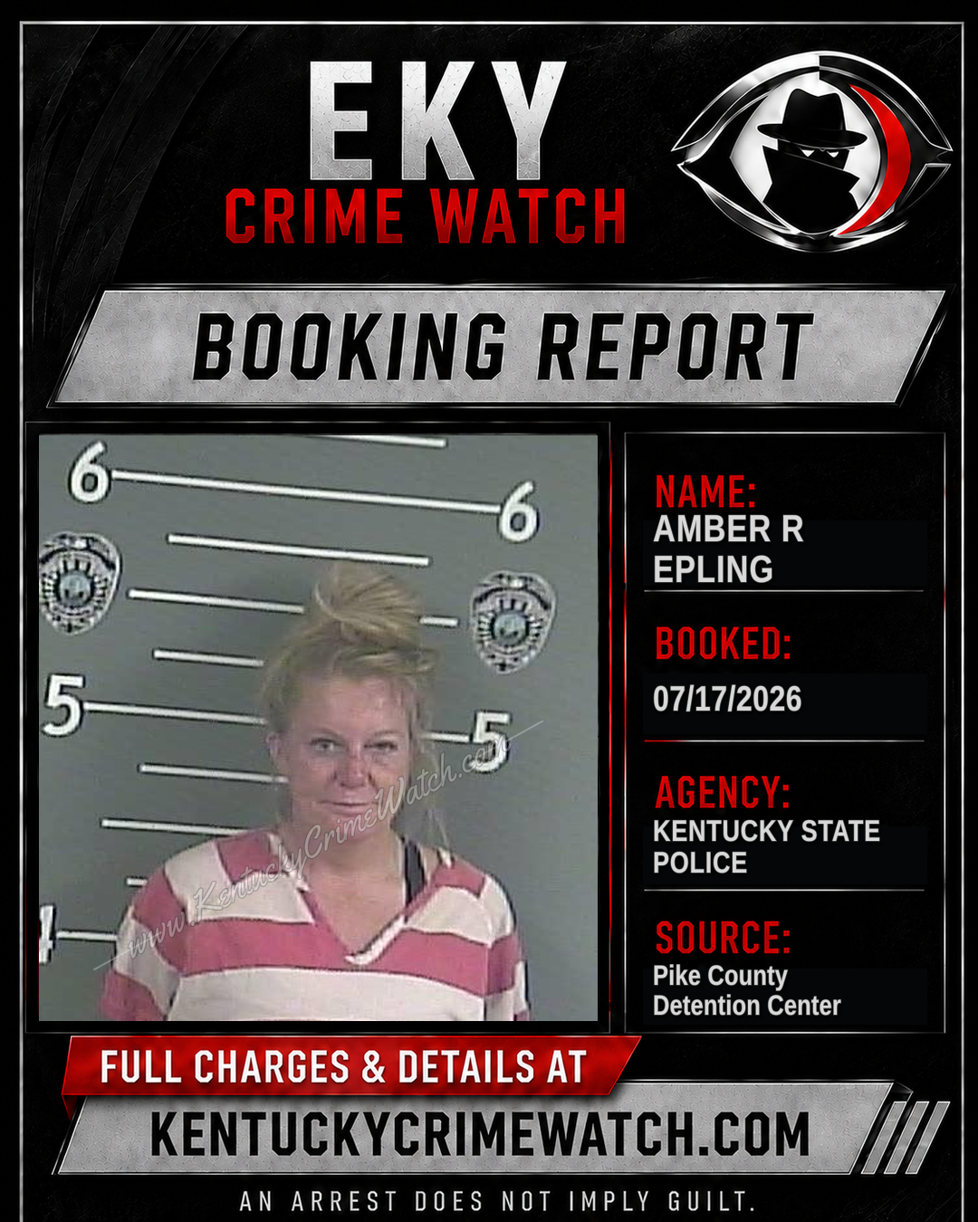 AMBER R EPLING booking image