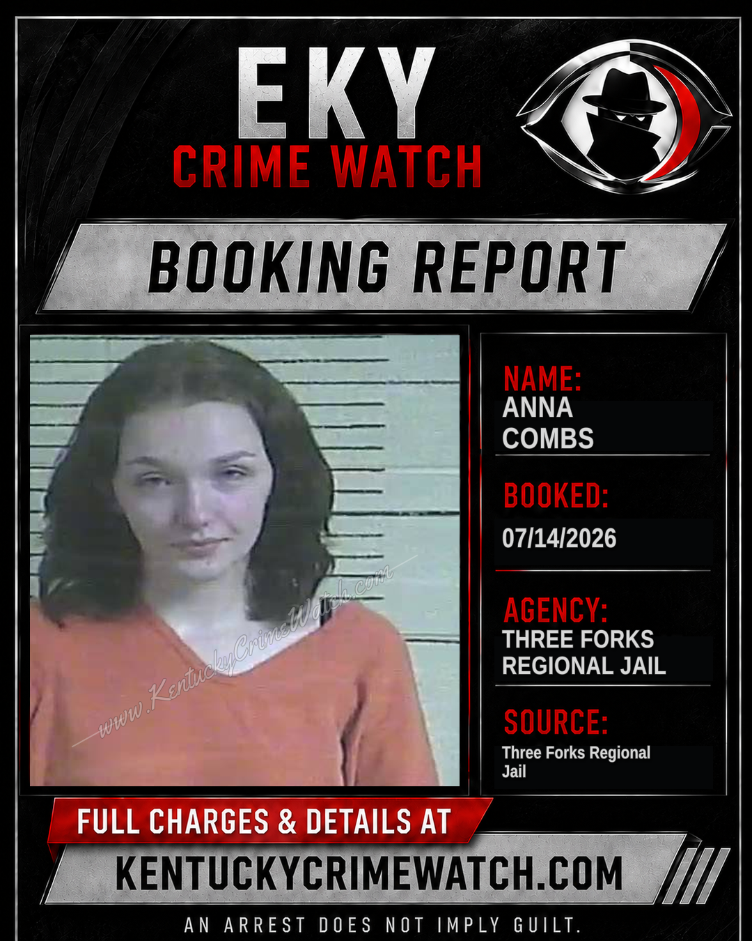 Anna Combs booking image