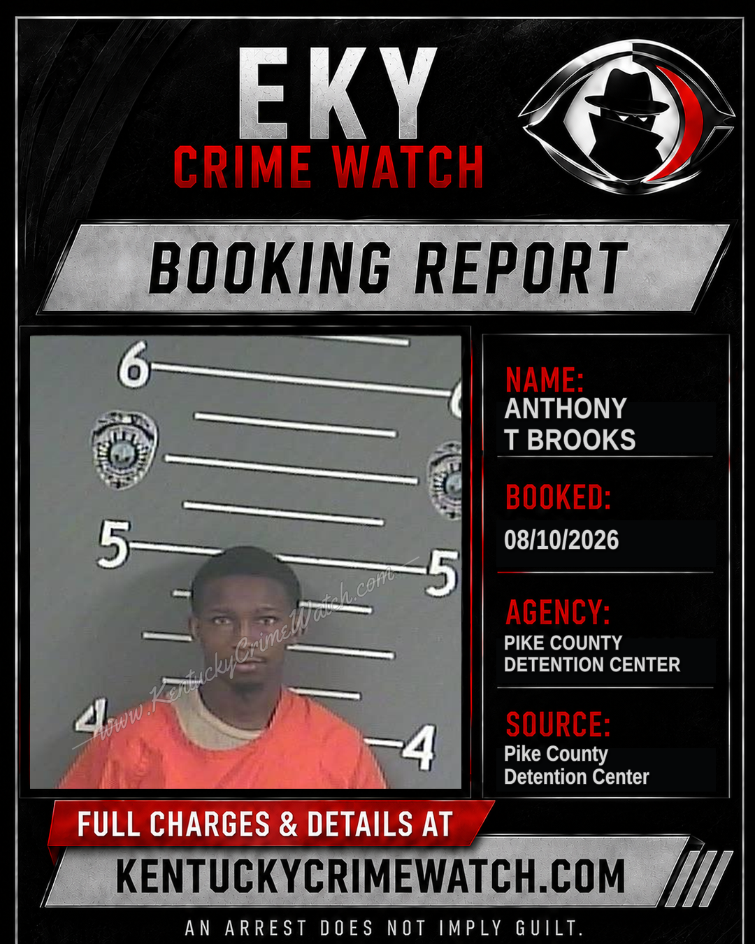 ANTHONY T BROOKS booking image