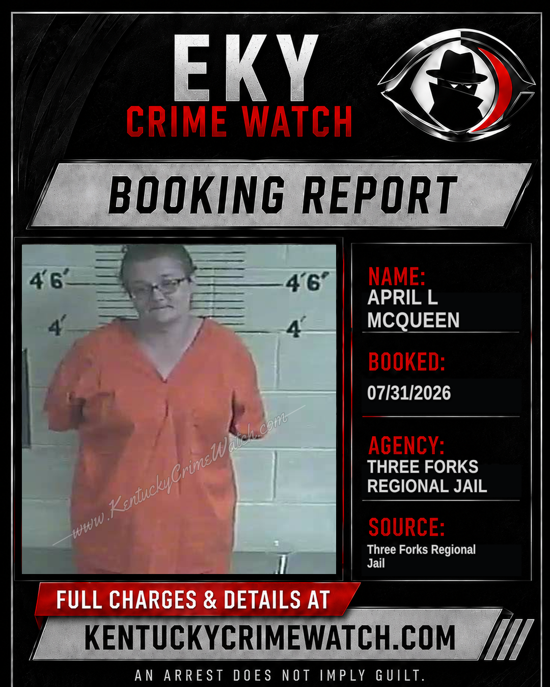 April L McQueen booking image
