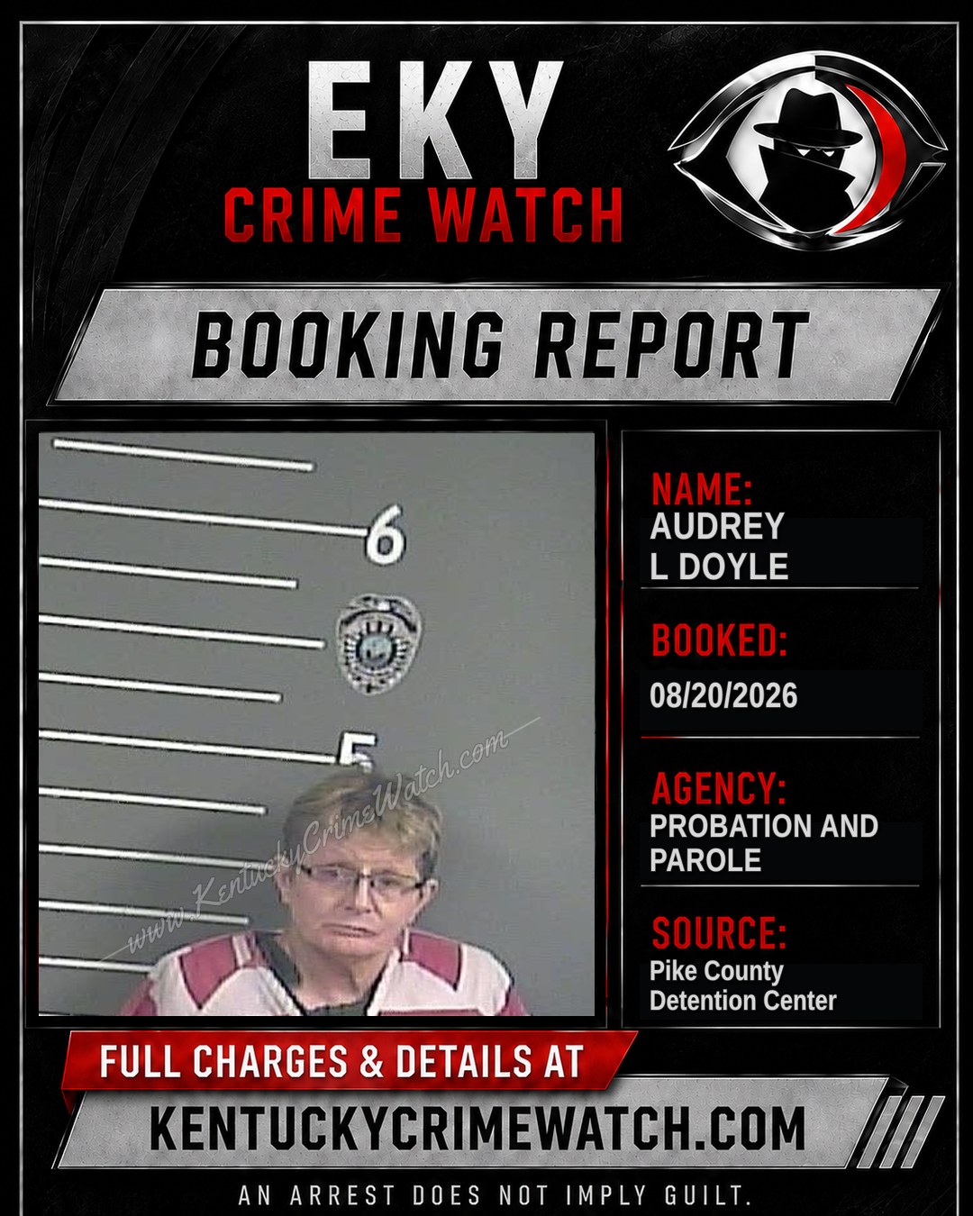 AUDREY L DOYLE booking image