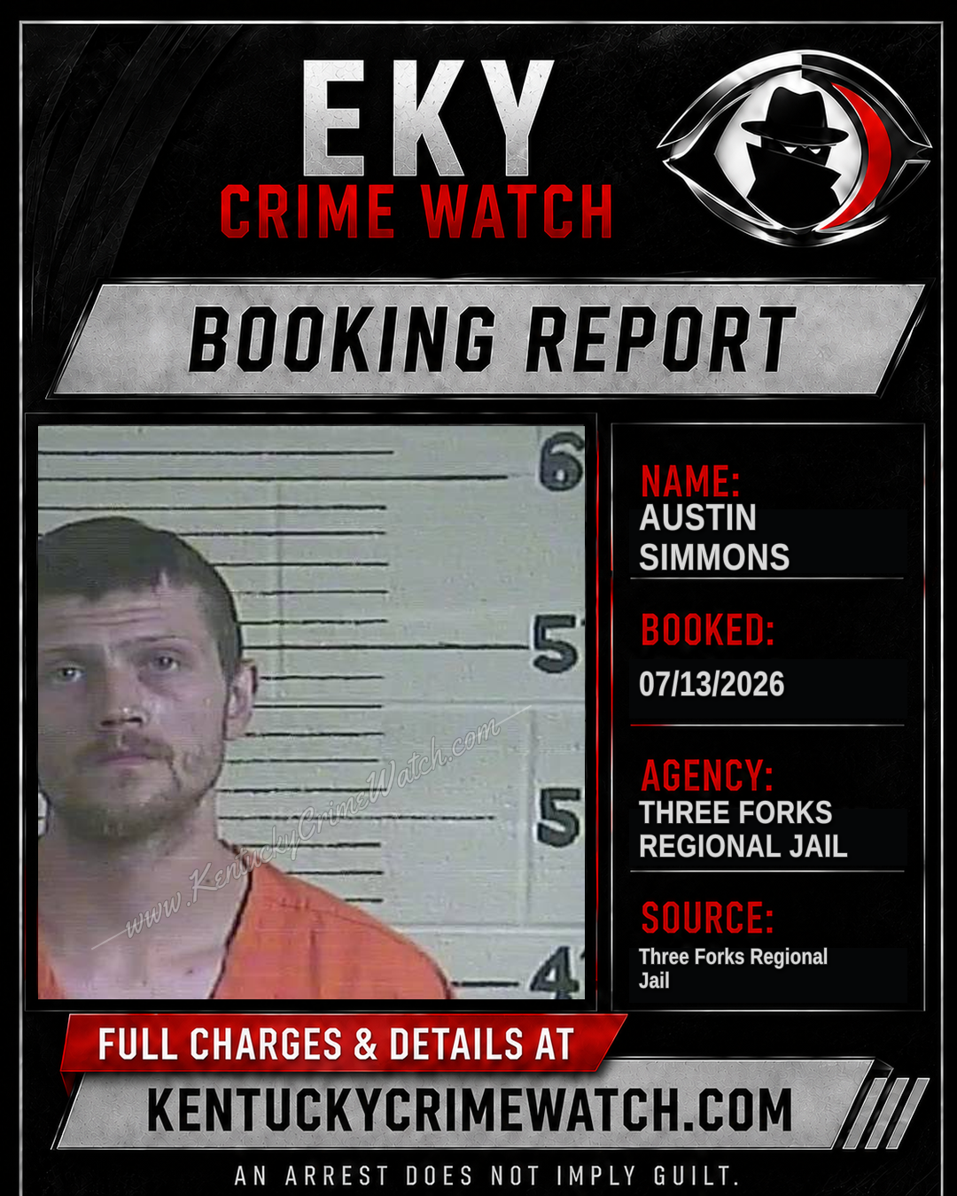 Austin Simmons booking image