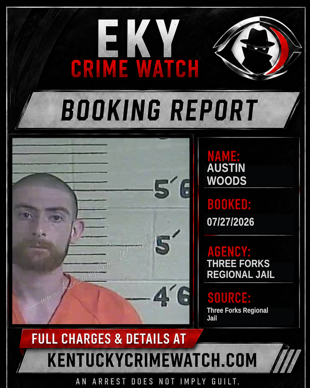 Austin Woods booking image