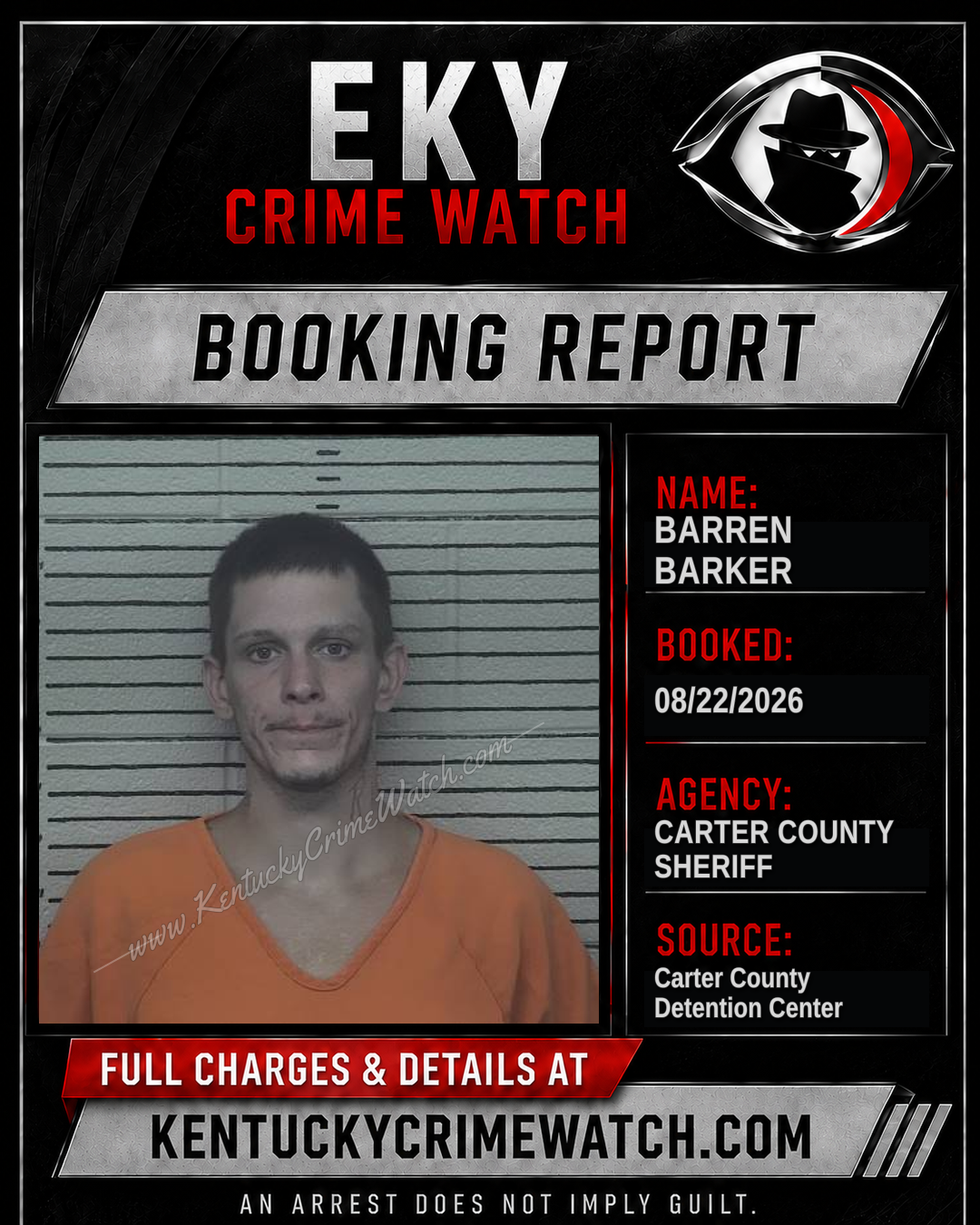 BARREN BARKER booking image