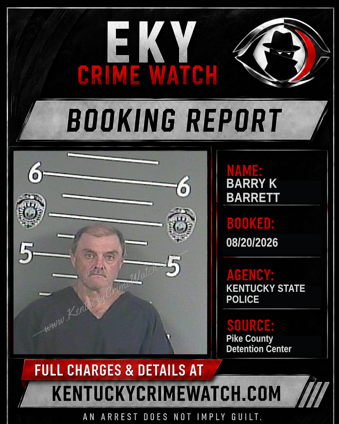 BARRY K BARRETT booking image