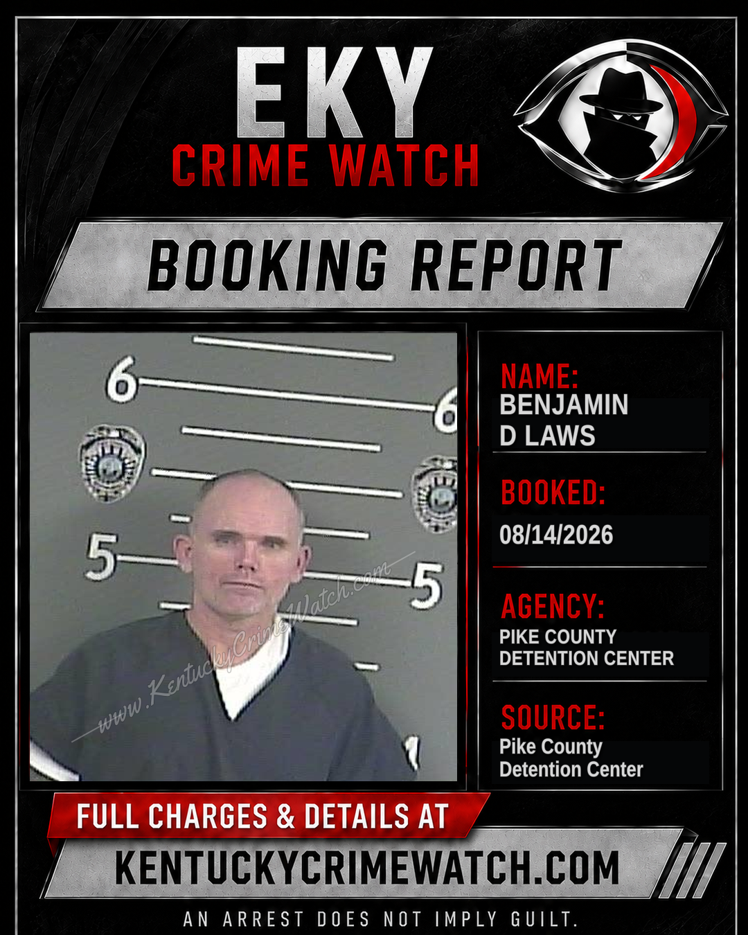 BENJAMIN D LAWS booking image