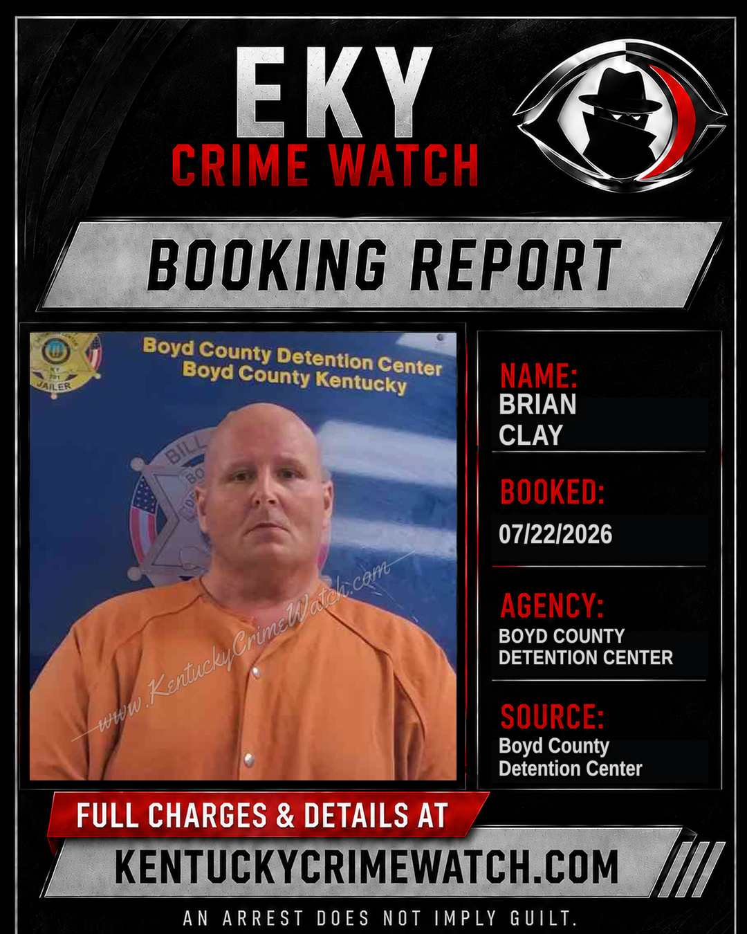 BRIAN CLAY booking image