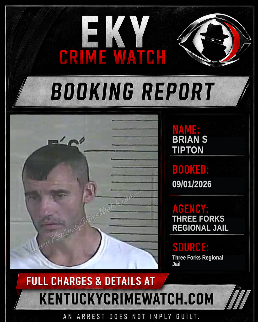 Brian S Tipton booking image