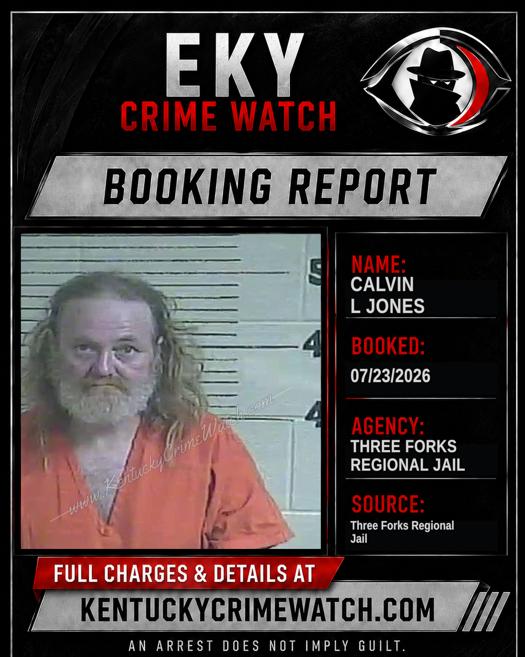 Calvin L Jones booking image