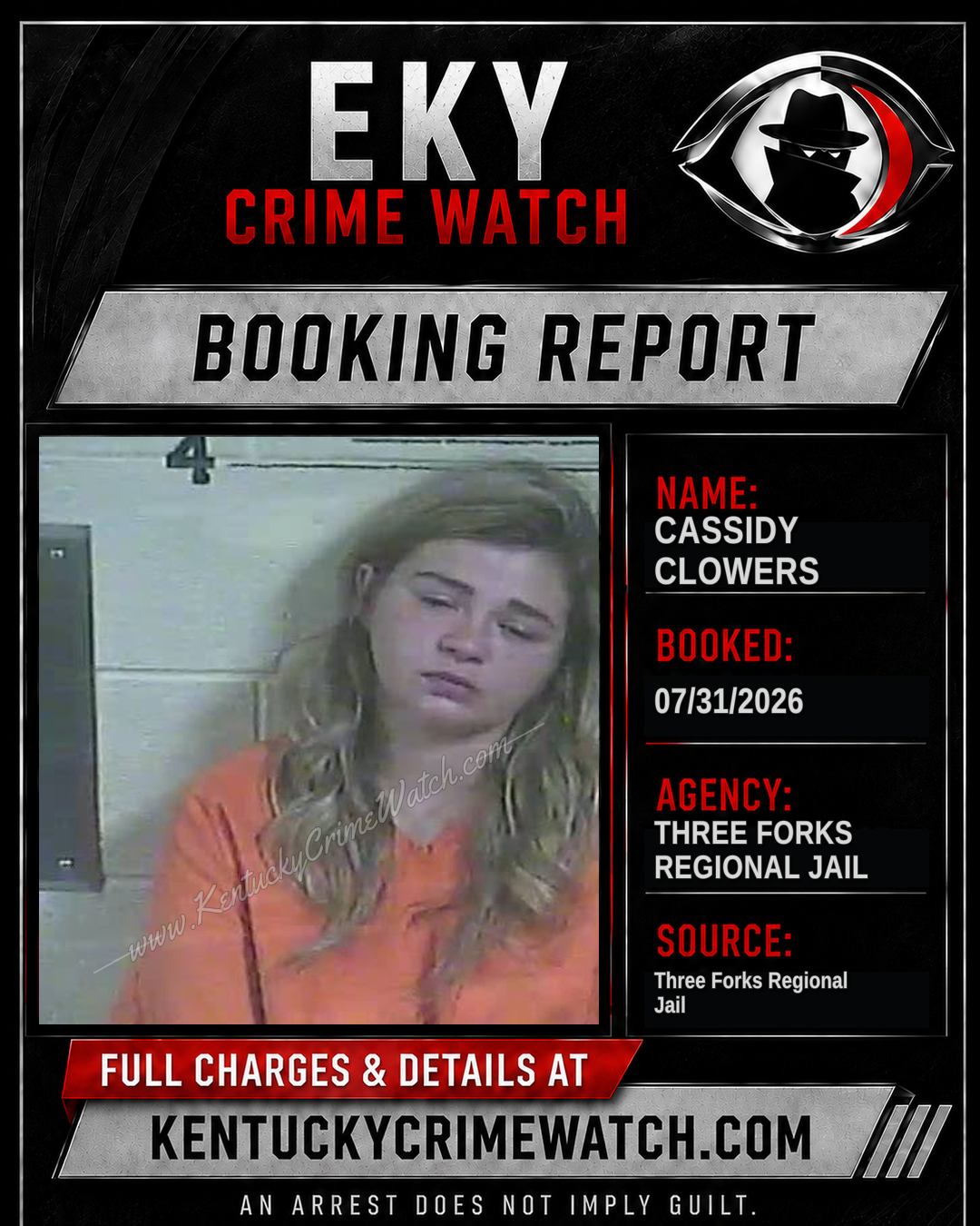 Cassidy Clowers booking image
