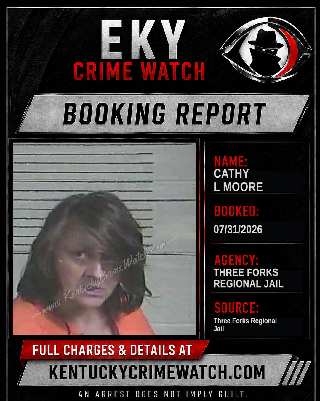 Cathy L Moore booking image