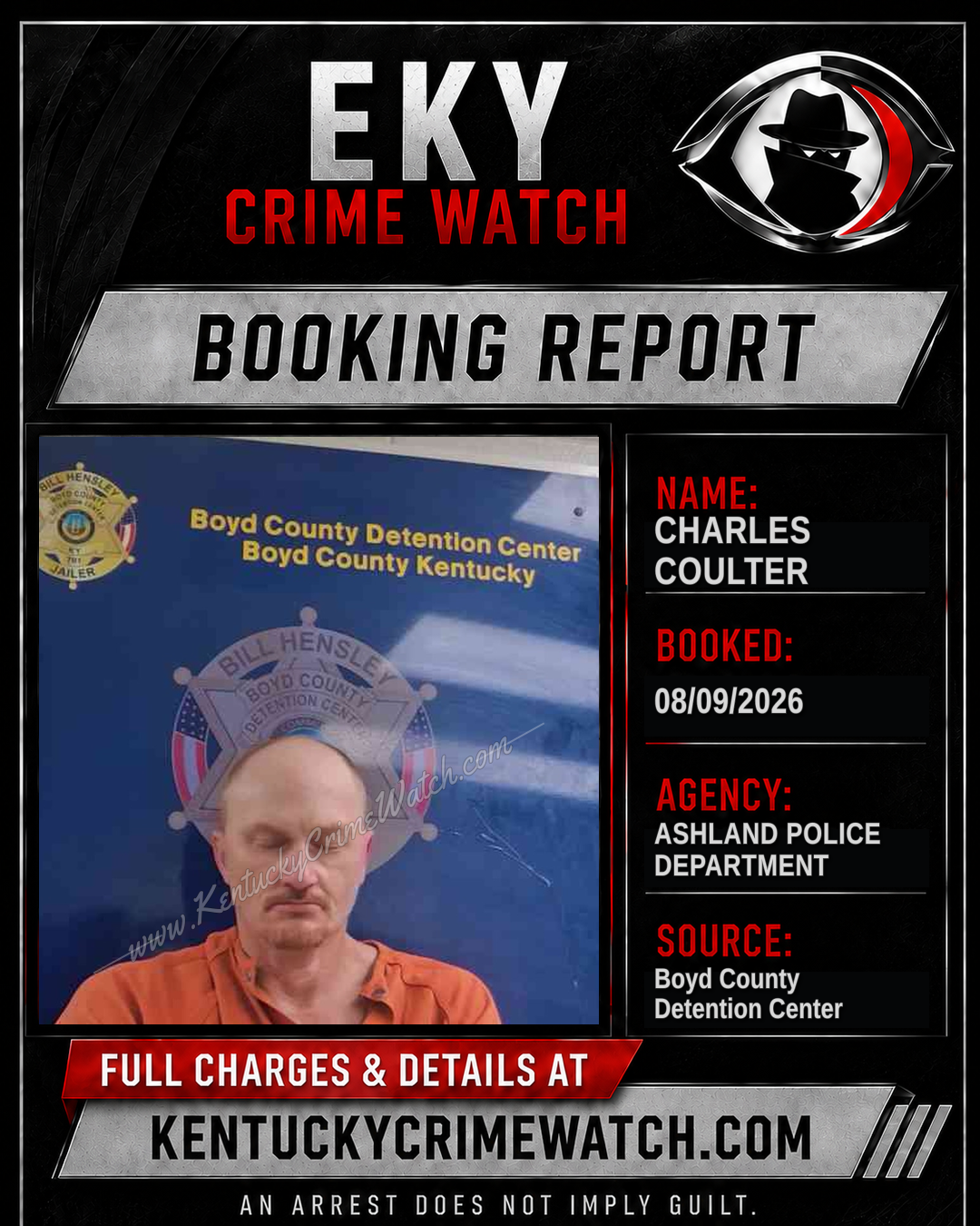 CHARLES COULTER booking image