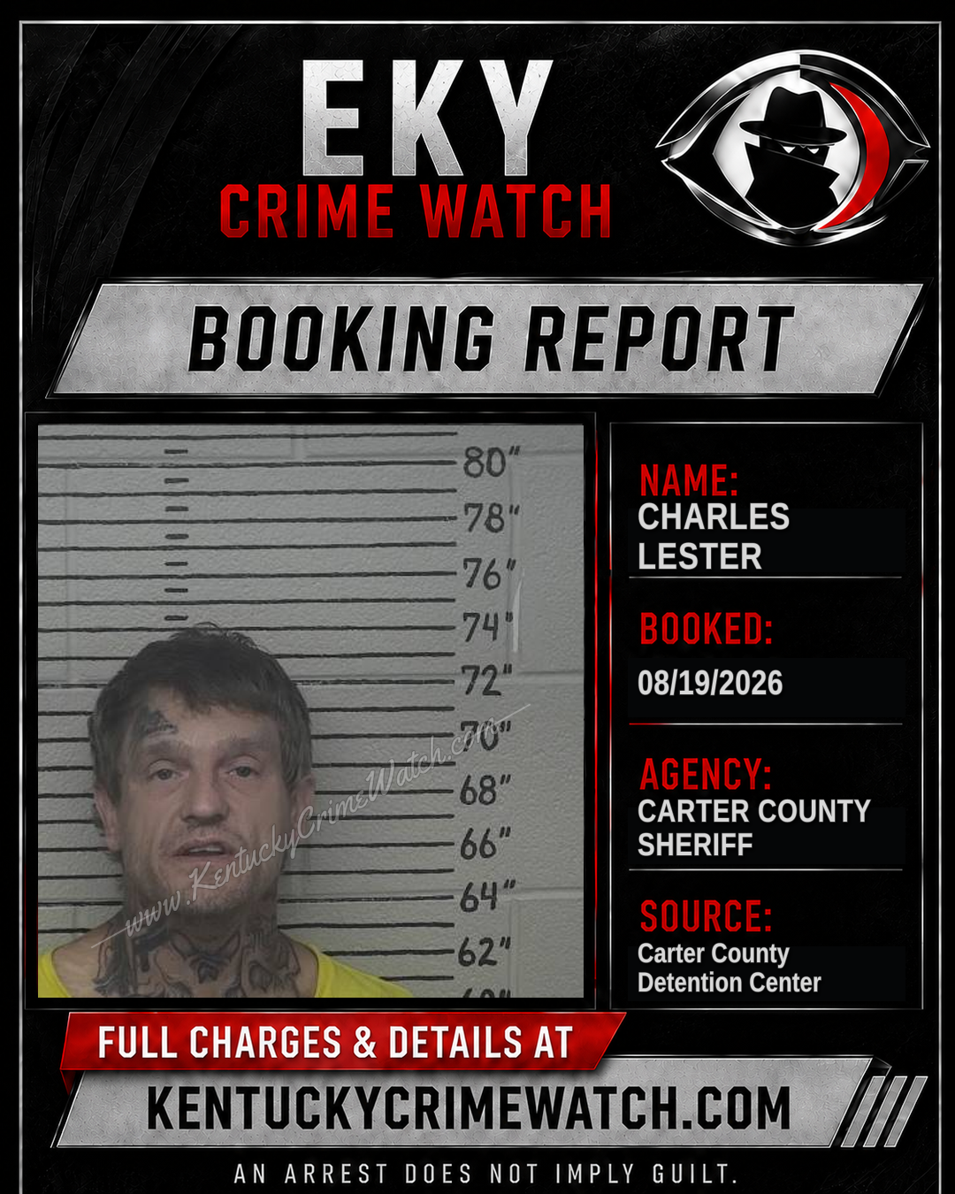 CHARLES LESTER booking image
