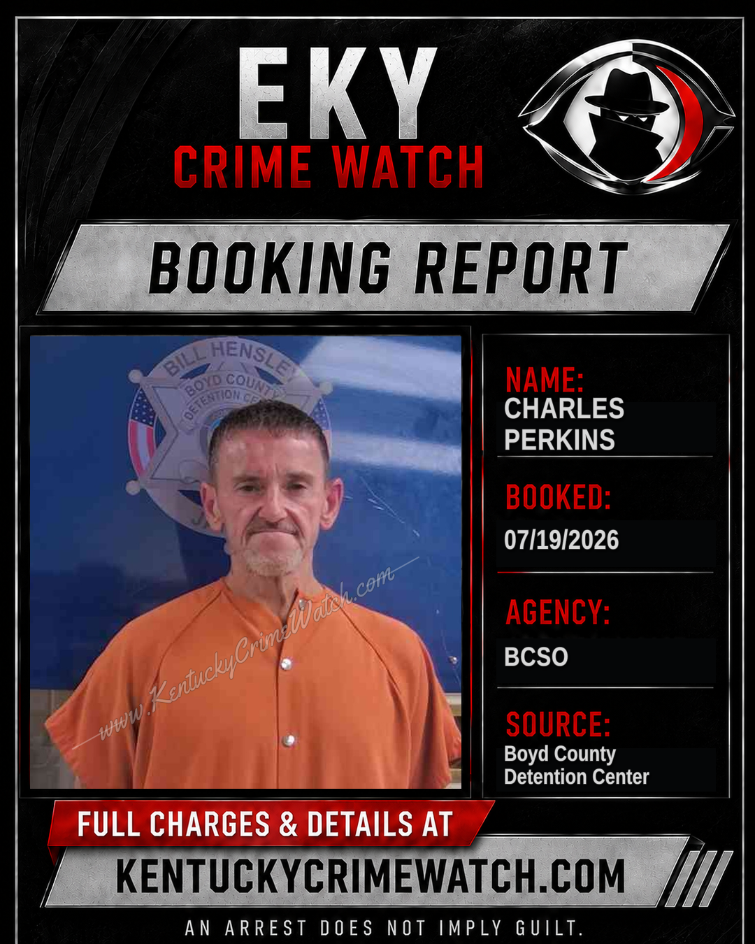 CHARLES PERKINS booking image