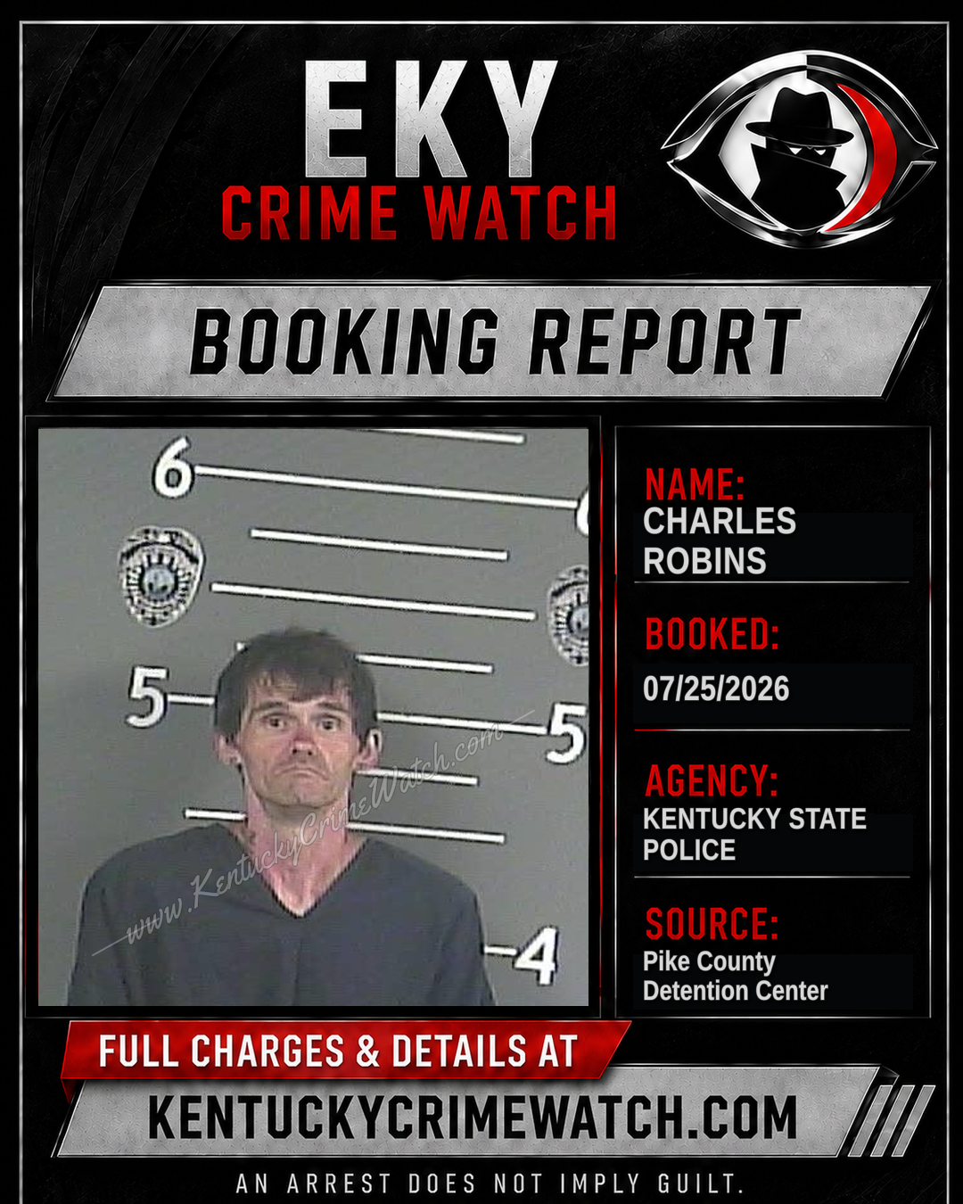 CHARLES ROBINS booking image
