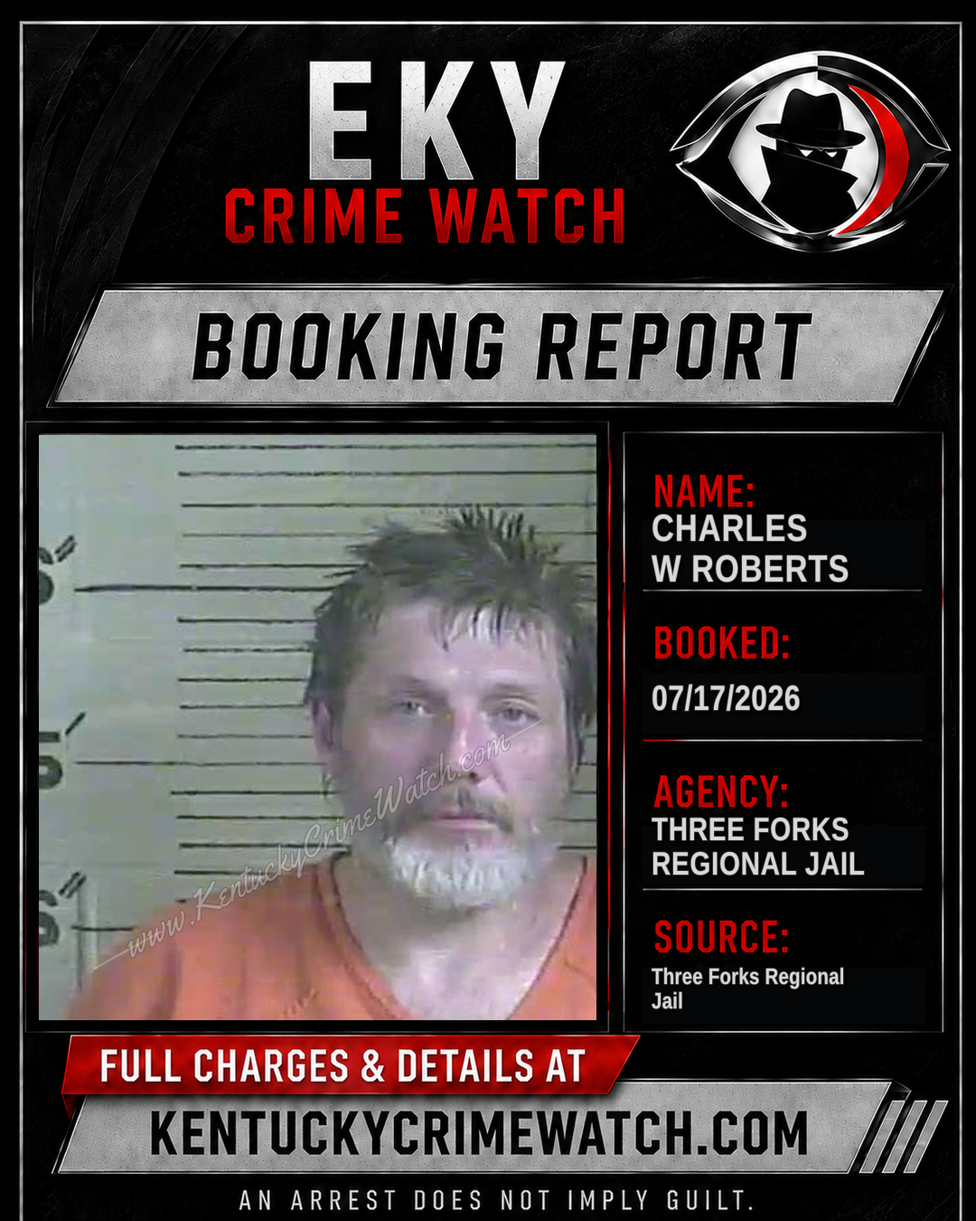 Charles W Roberts booking image