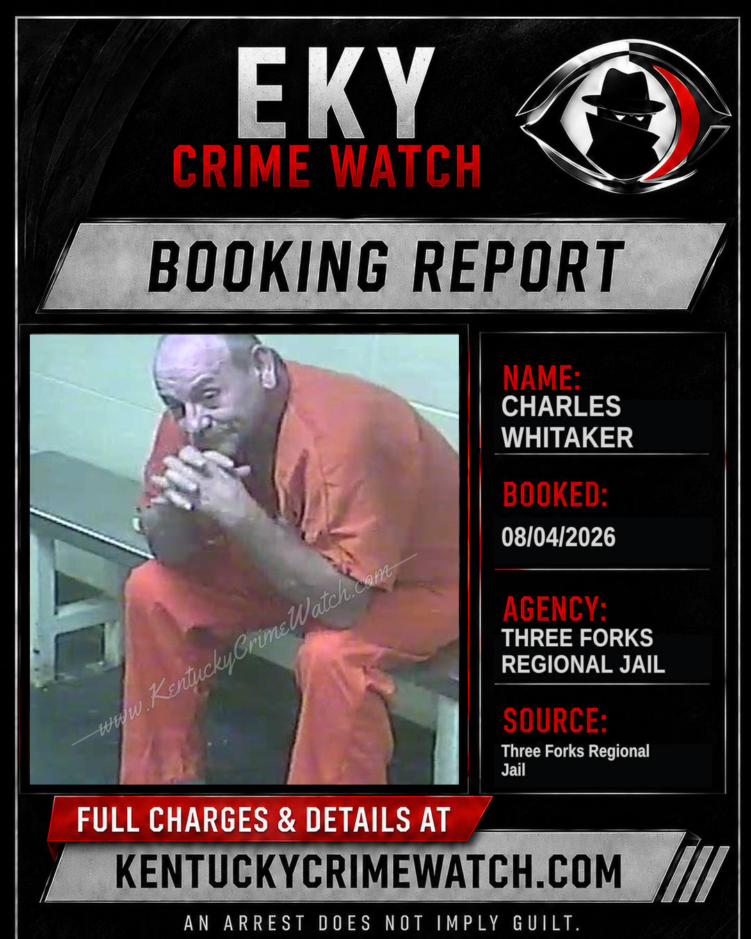 CHARLES WHITAKER booking image