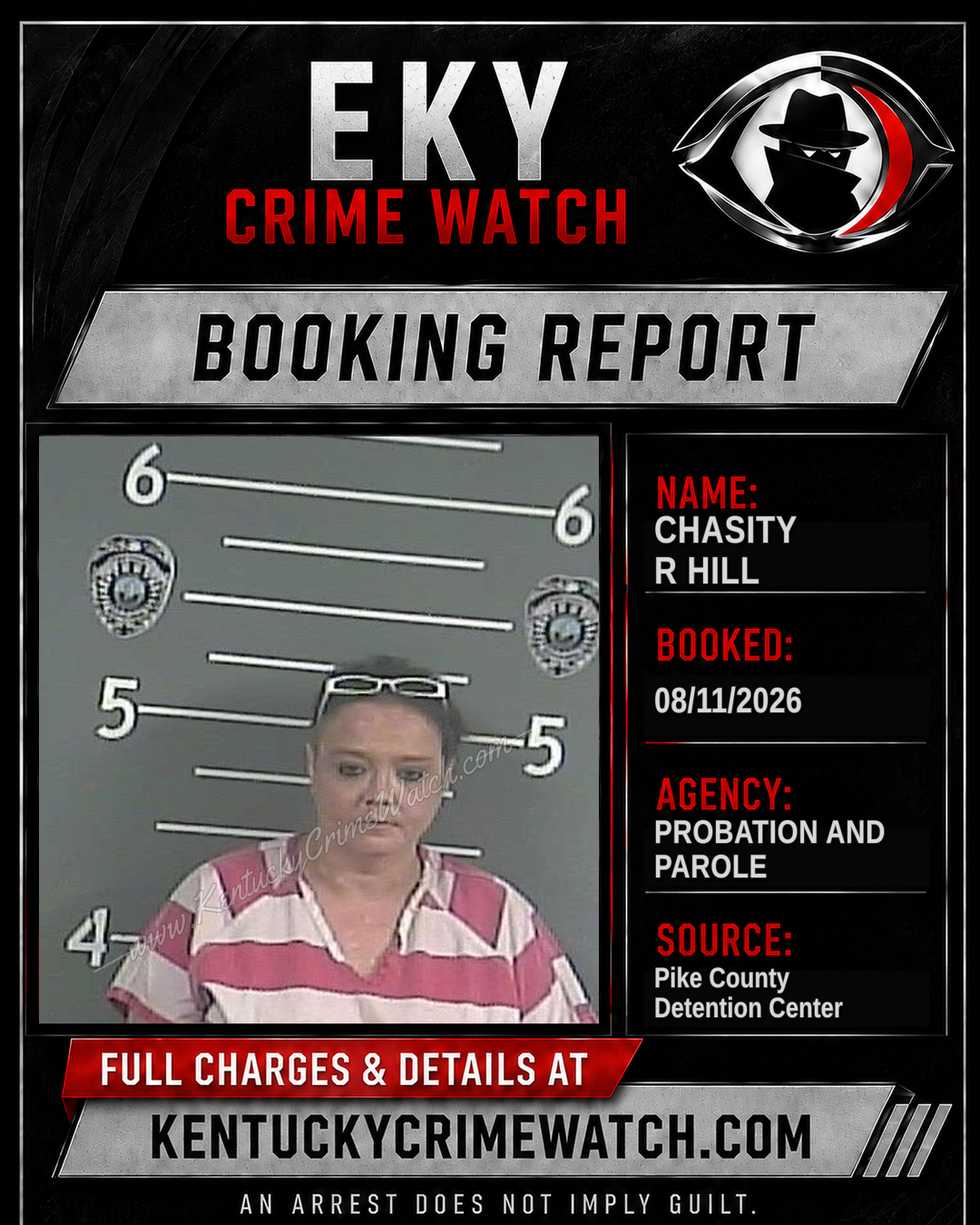 CHASITY R HILL booking image