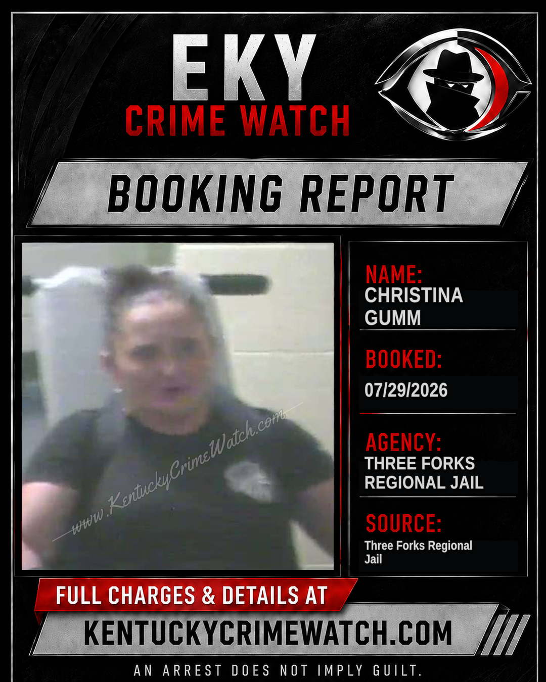 Christina Gumm booking image