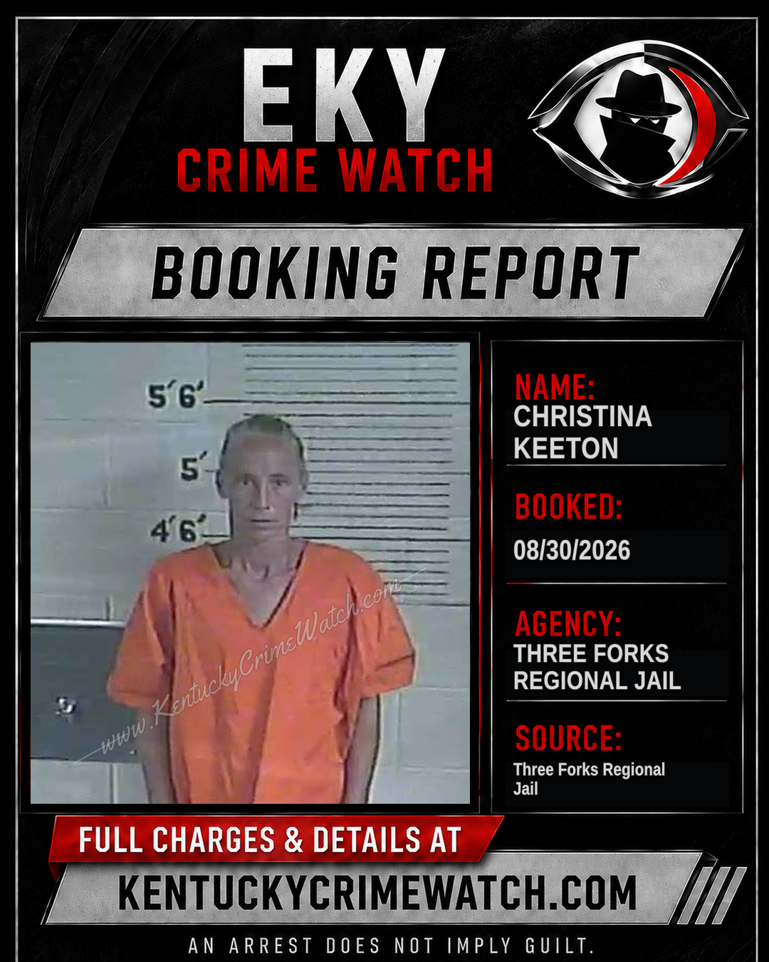 Christina Keeton booking image