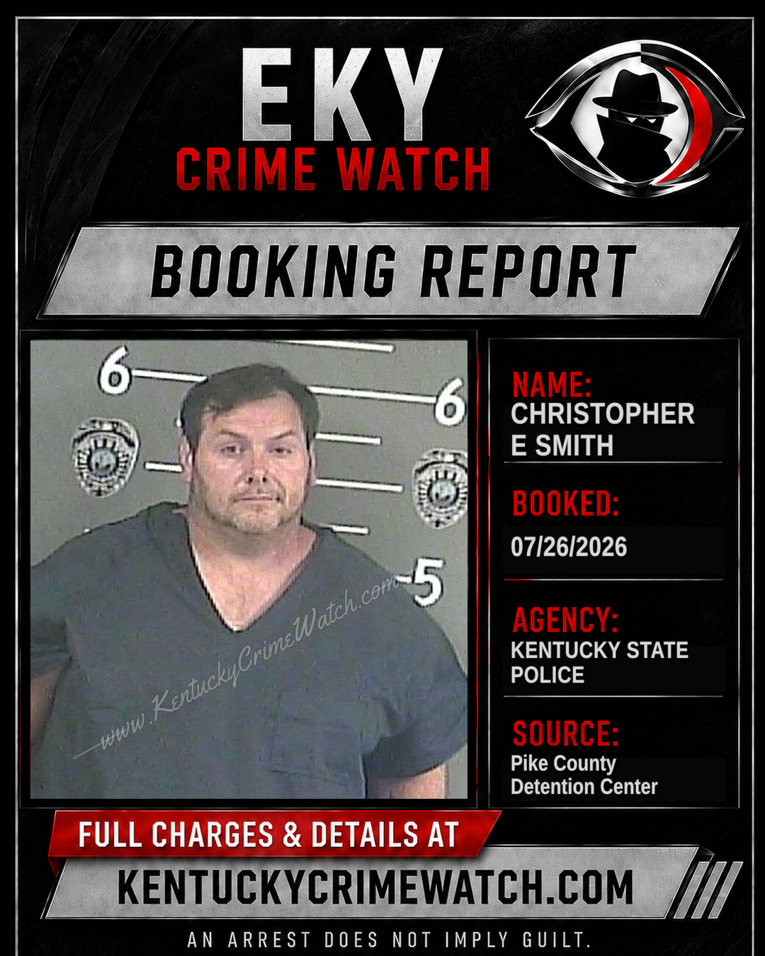 CHRISTOPHER E SMITH booking image