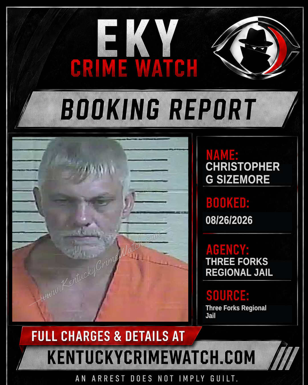 Christopher G Sizemore booking image