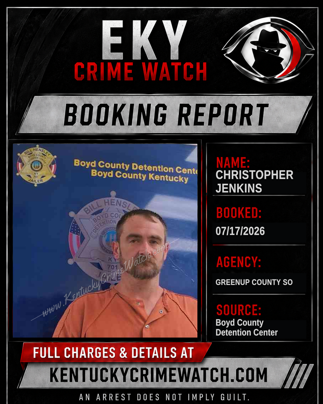 CHRISTOPHER JENKINS booking image