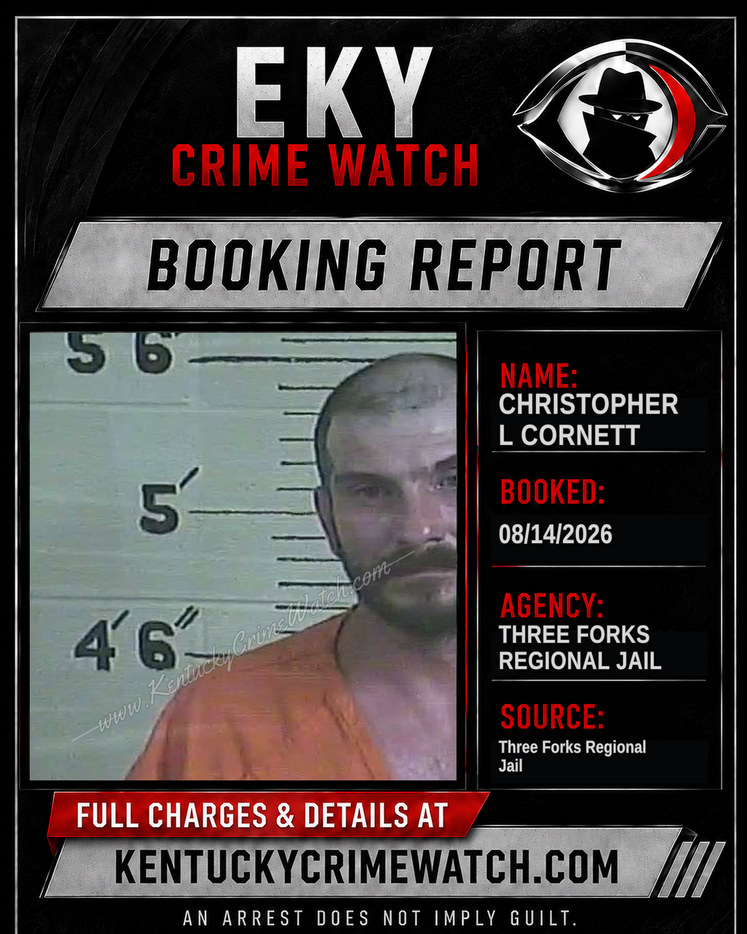 Christopher L Cornett booking image