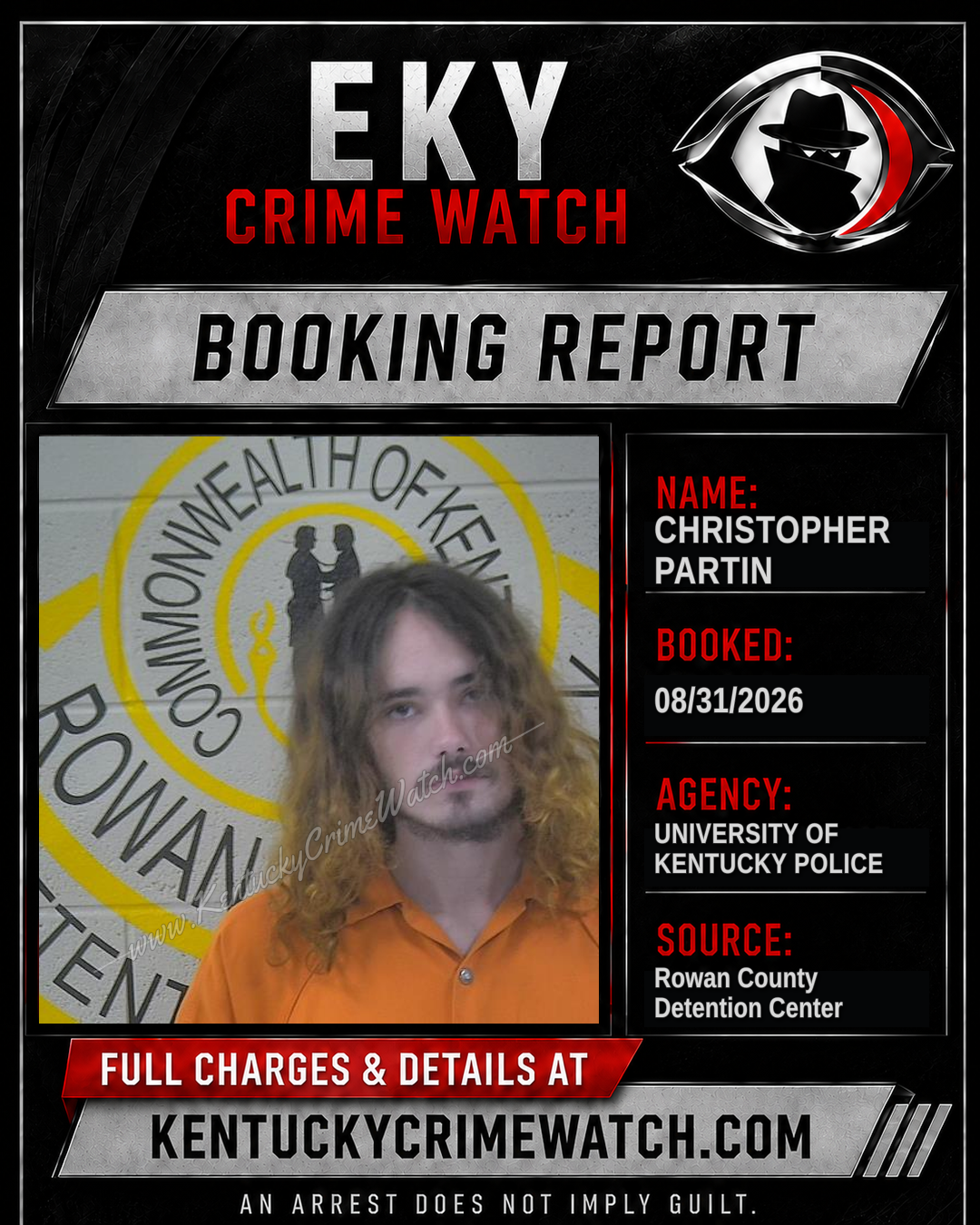 CHRISTOPHER PARTIN booking image