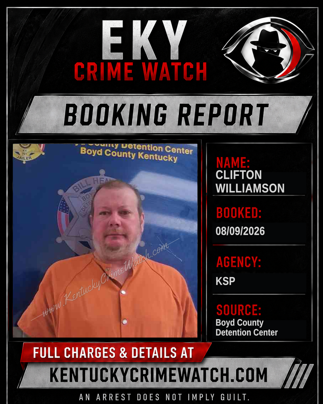 CLIFTON WILLIAMSON booking image