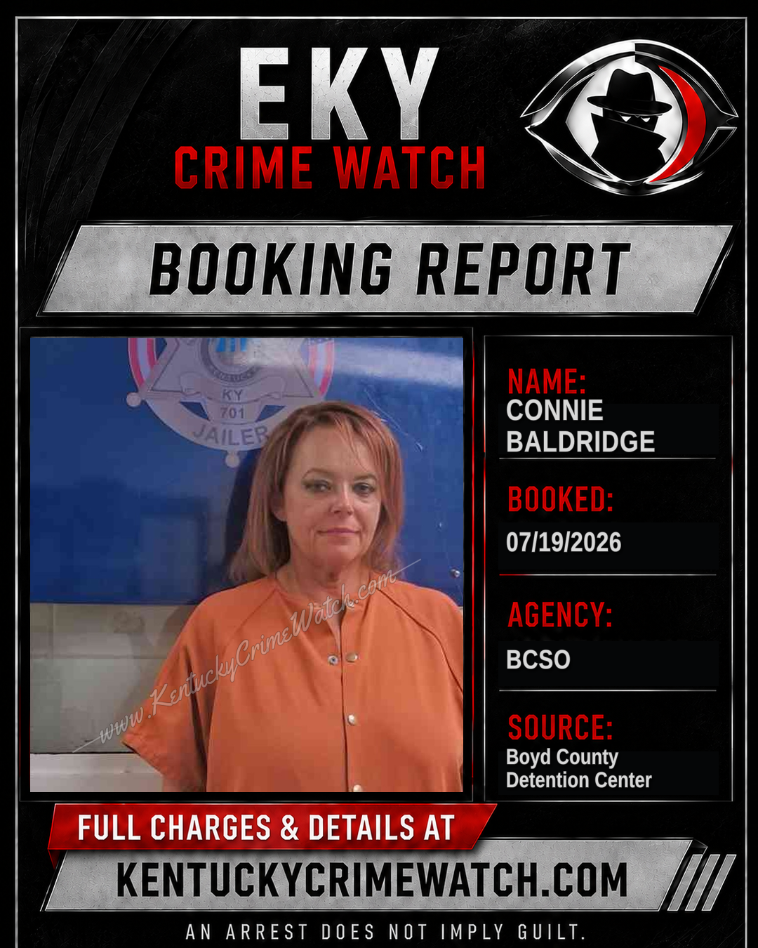 CONNIE BALDRIDGE booking image