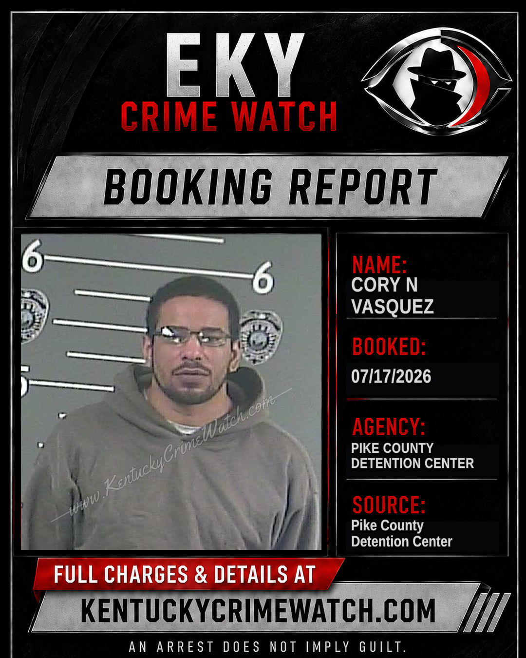CORY N VASQUEZ booking image