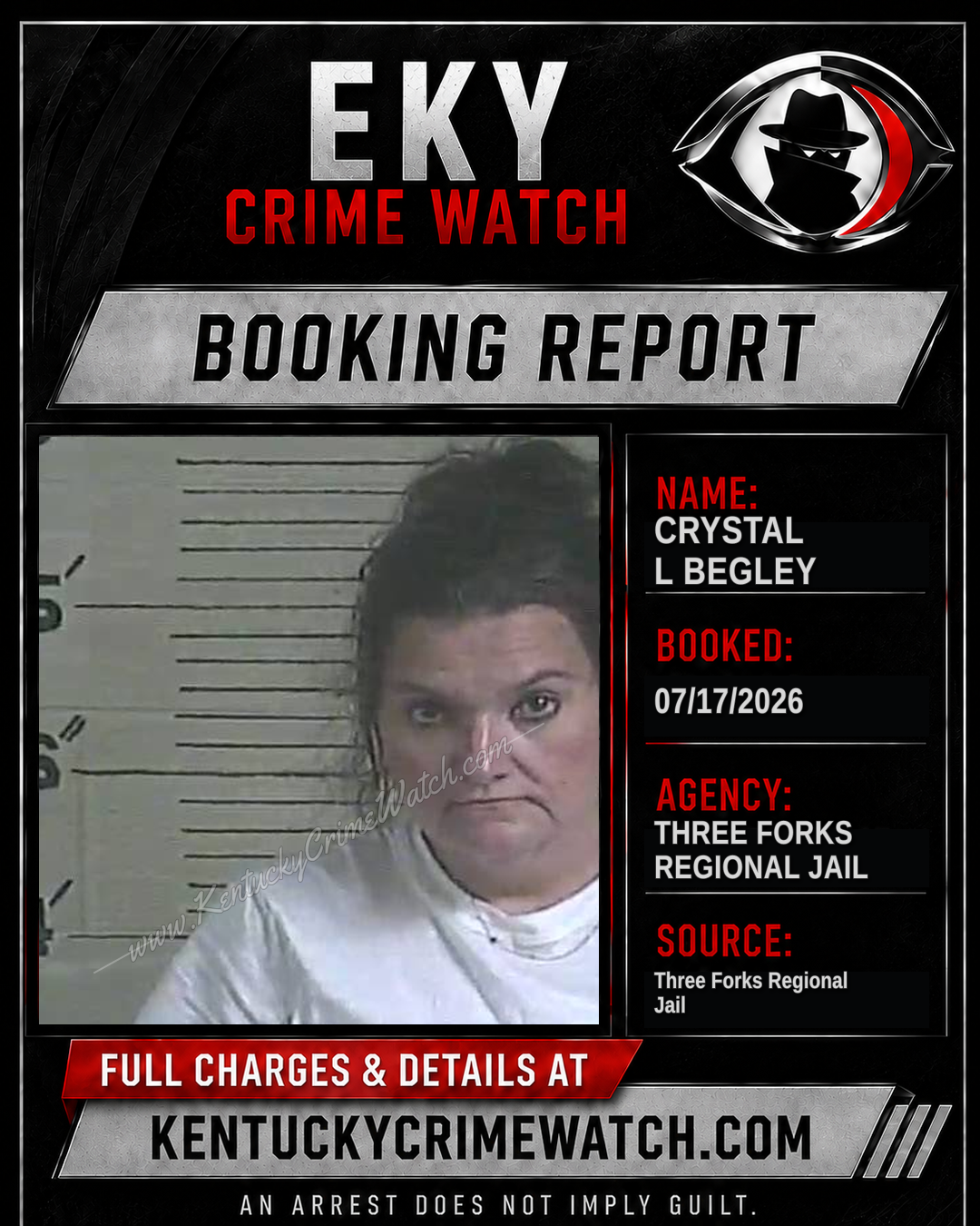 Crystal L Begley booking image