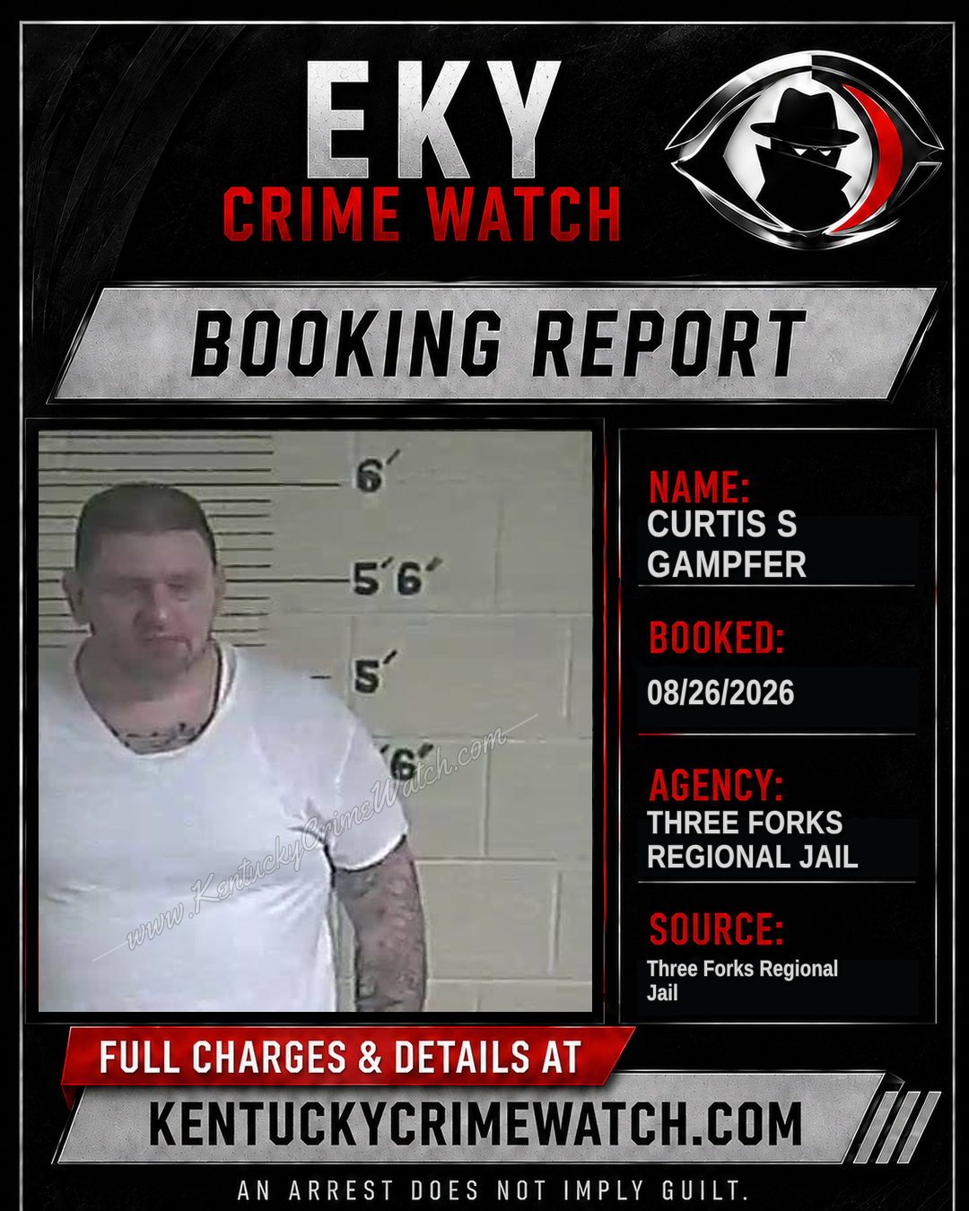 Curtis S Gampfer booking image