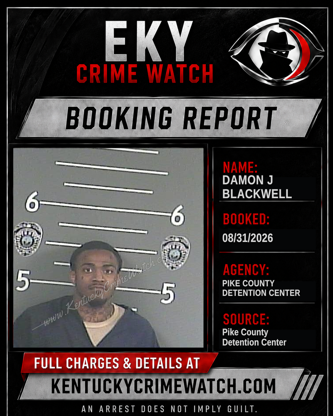 DAMON J BLACKWELL booking image