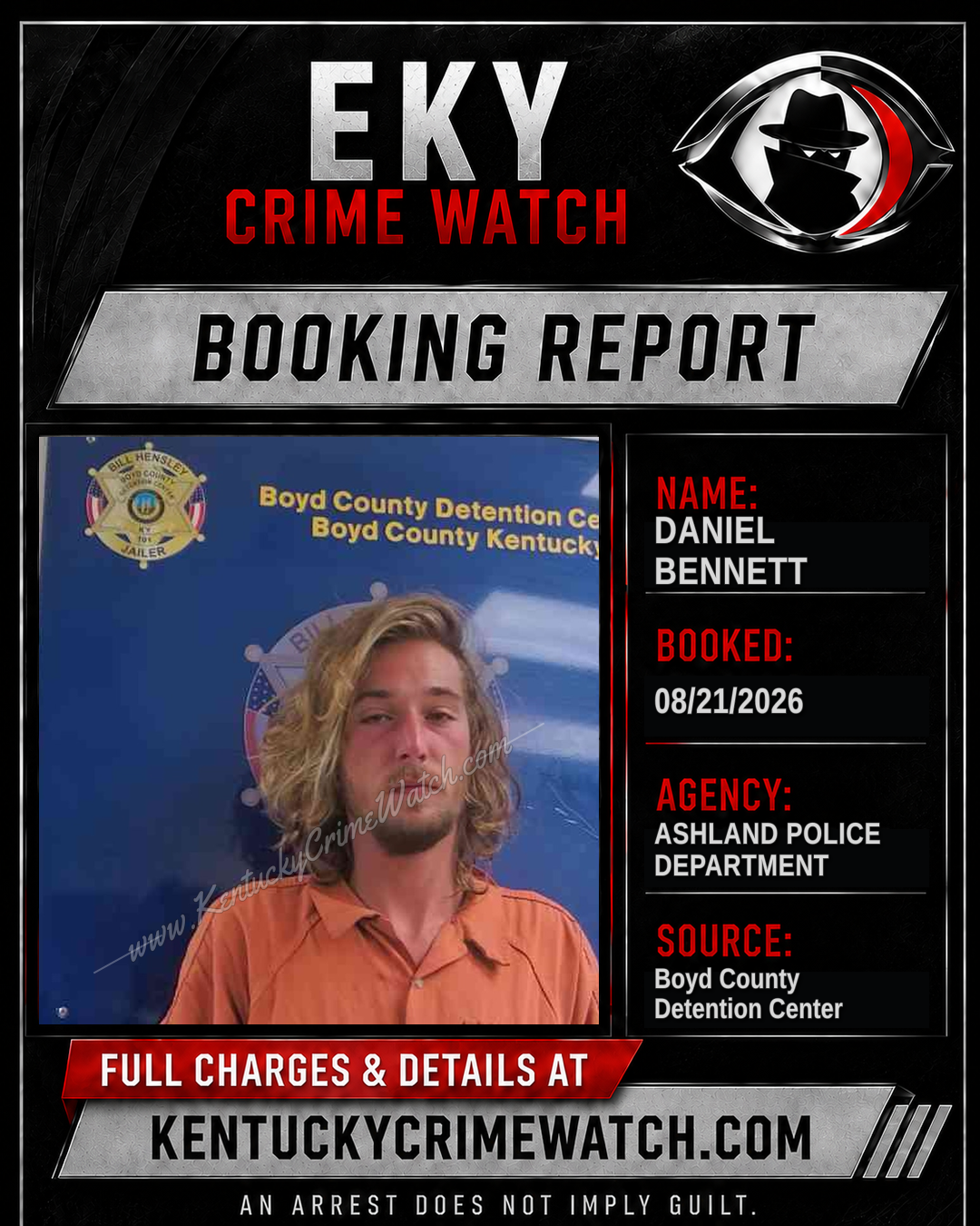 DANIEL BENNETT booking image