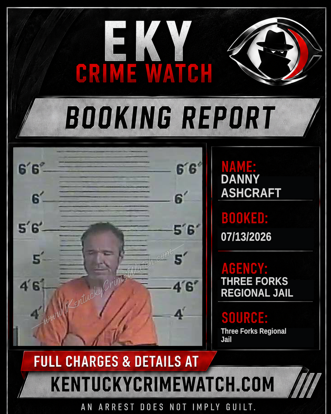 Danny Ashcraft booking image