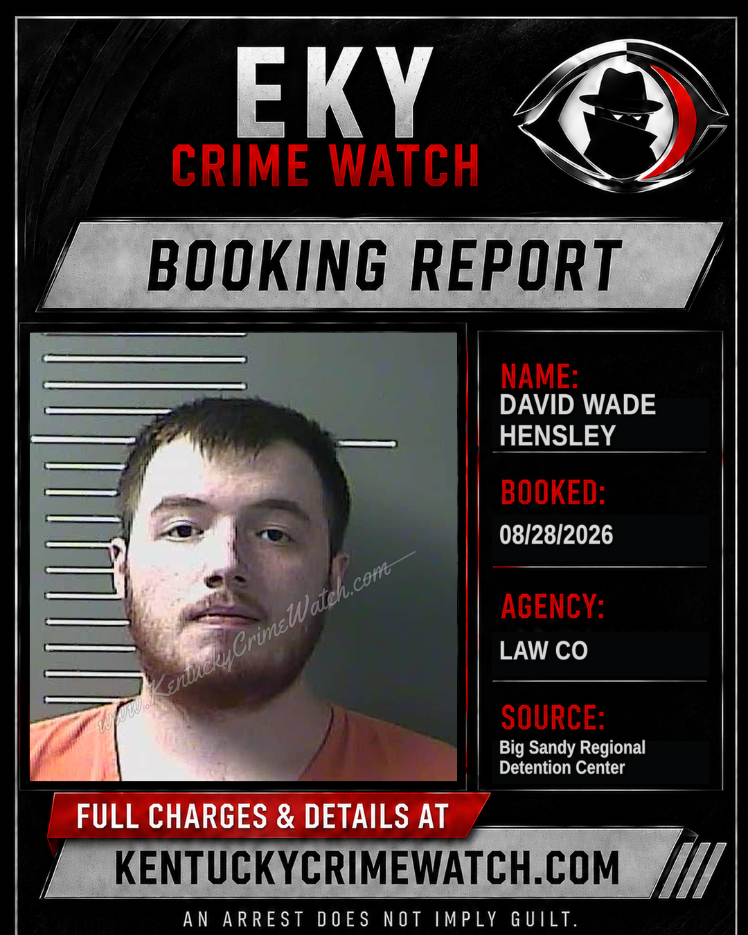 DAVID WADE HENSLEY booking image