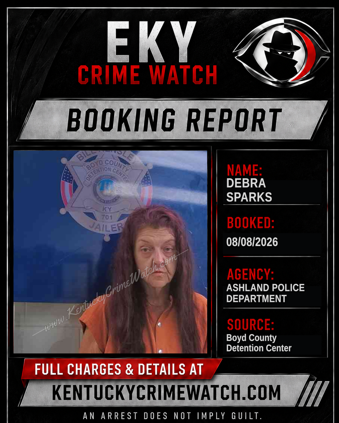 DEBRA SPARKS booking image