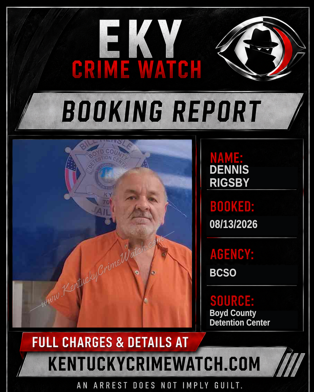 DENNIS RIGSBY booking image