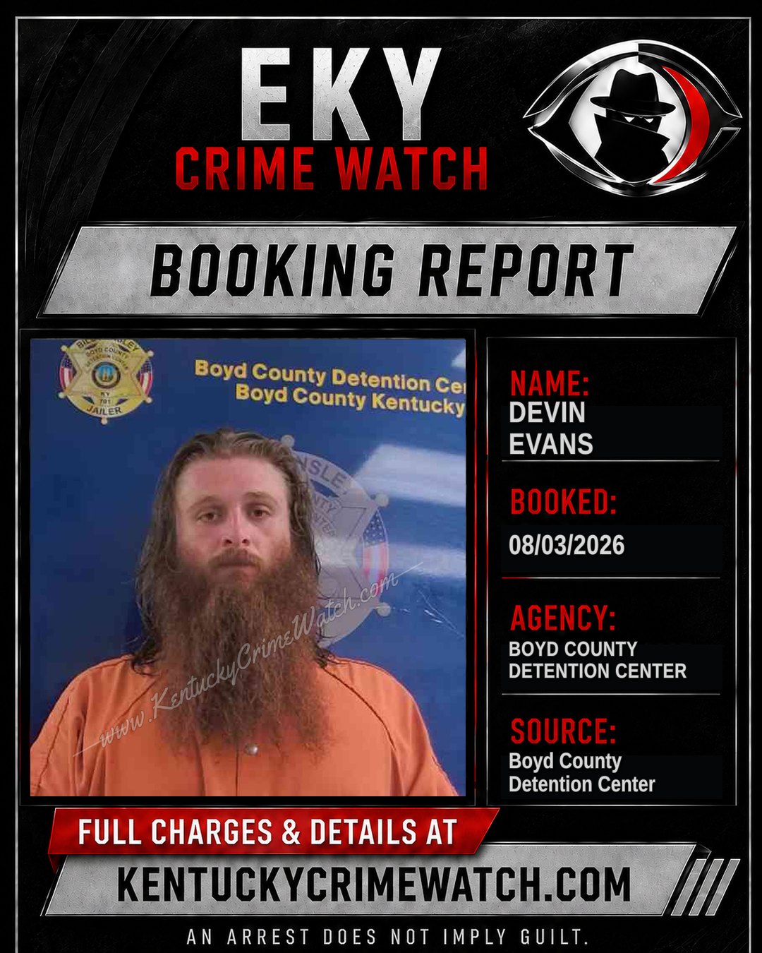 DEVIN EVANS booking image
