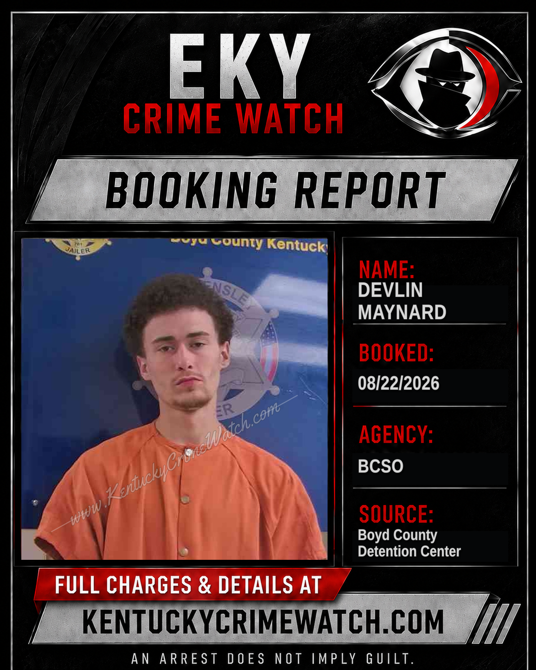 DEVLIN MAYNARD booking image