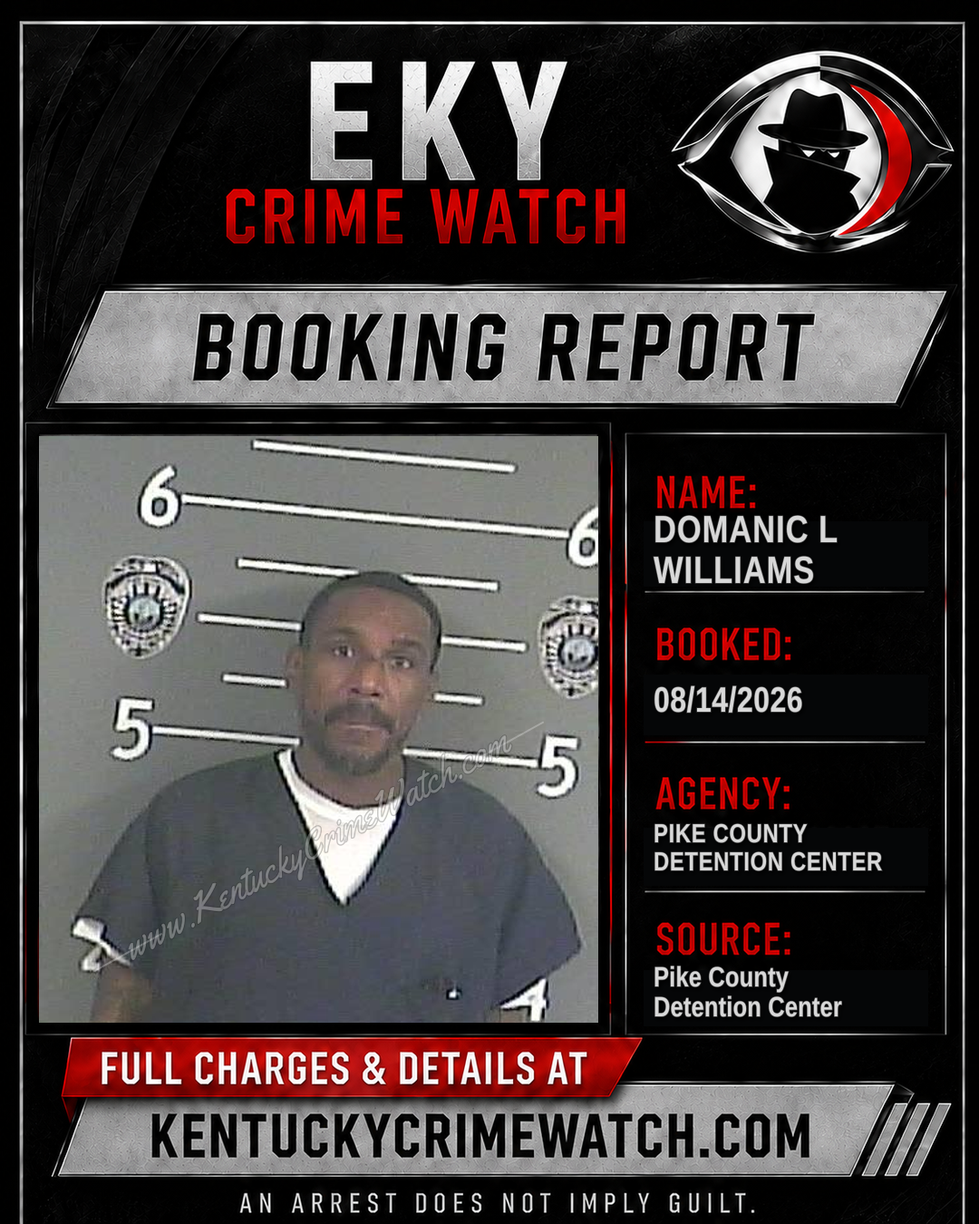 DOMANIC L WILLIAMS booking image