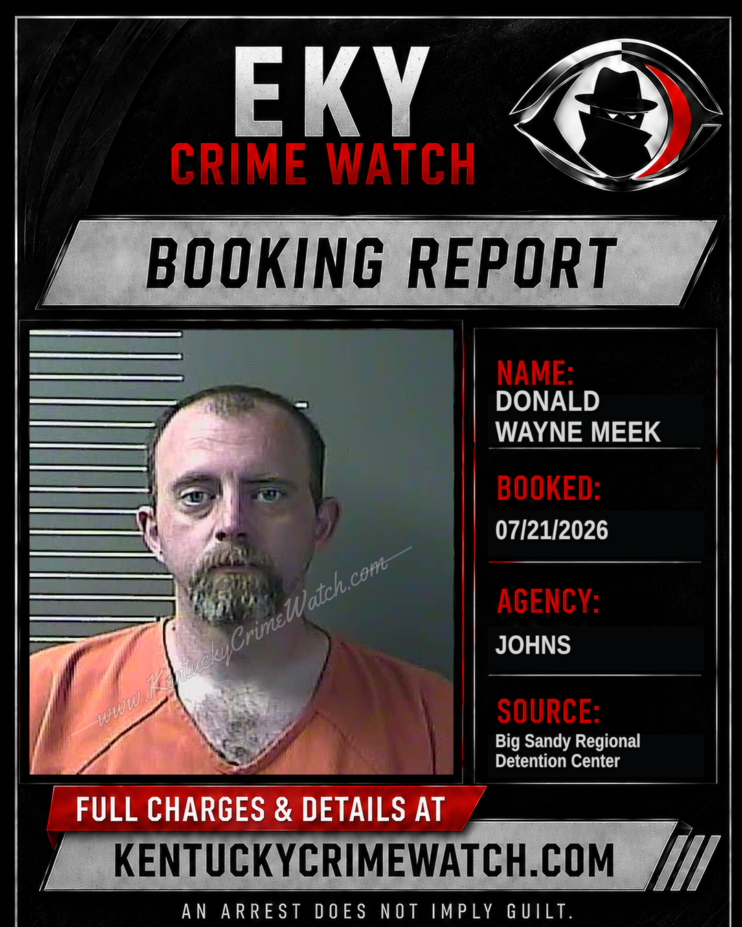 DONALD WAYNE MEEK booking image