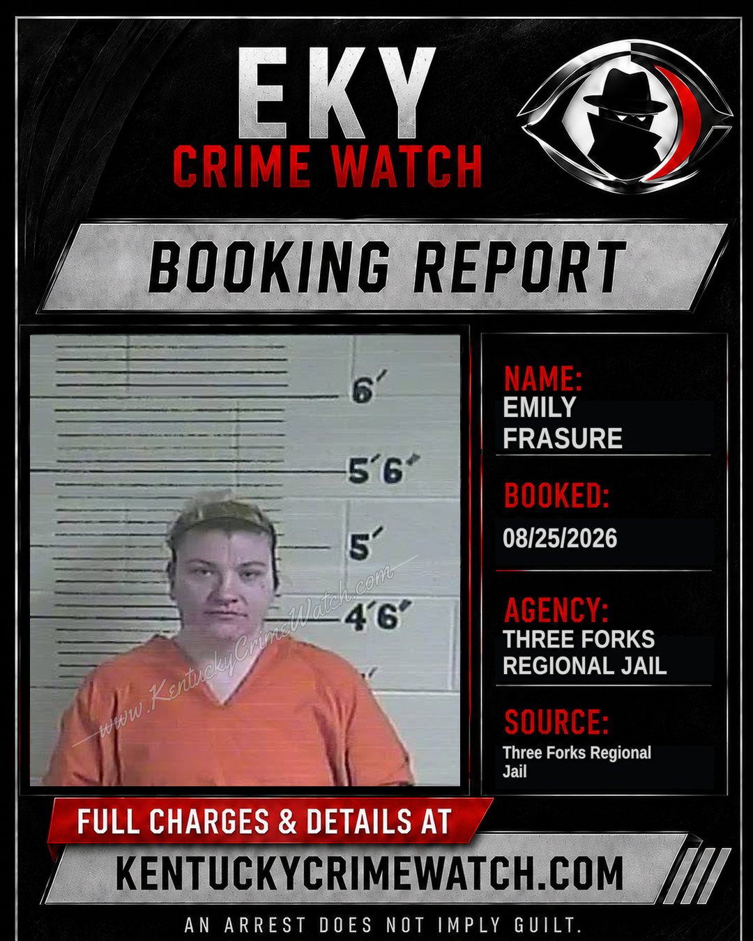 Emily Frasure booking report card