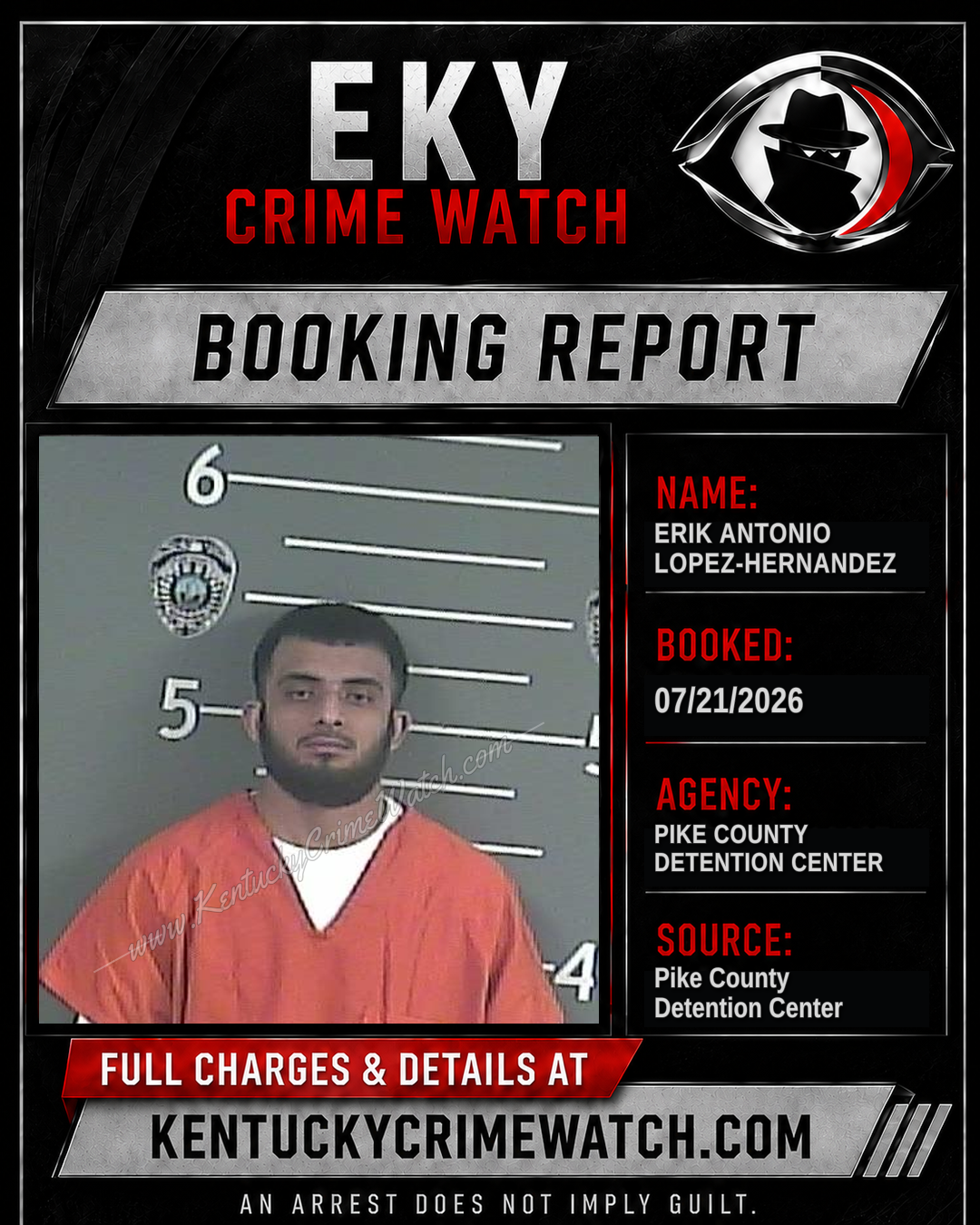 ERIK ANTONIO LOPEZ-HERNANDEZ booking image