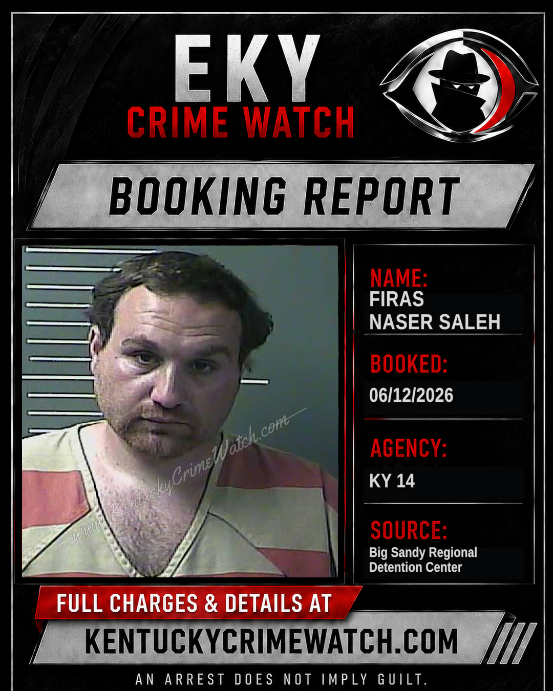 FIRAS NASER SALEH booking report card